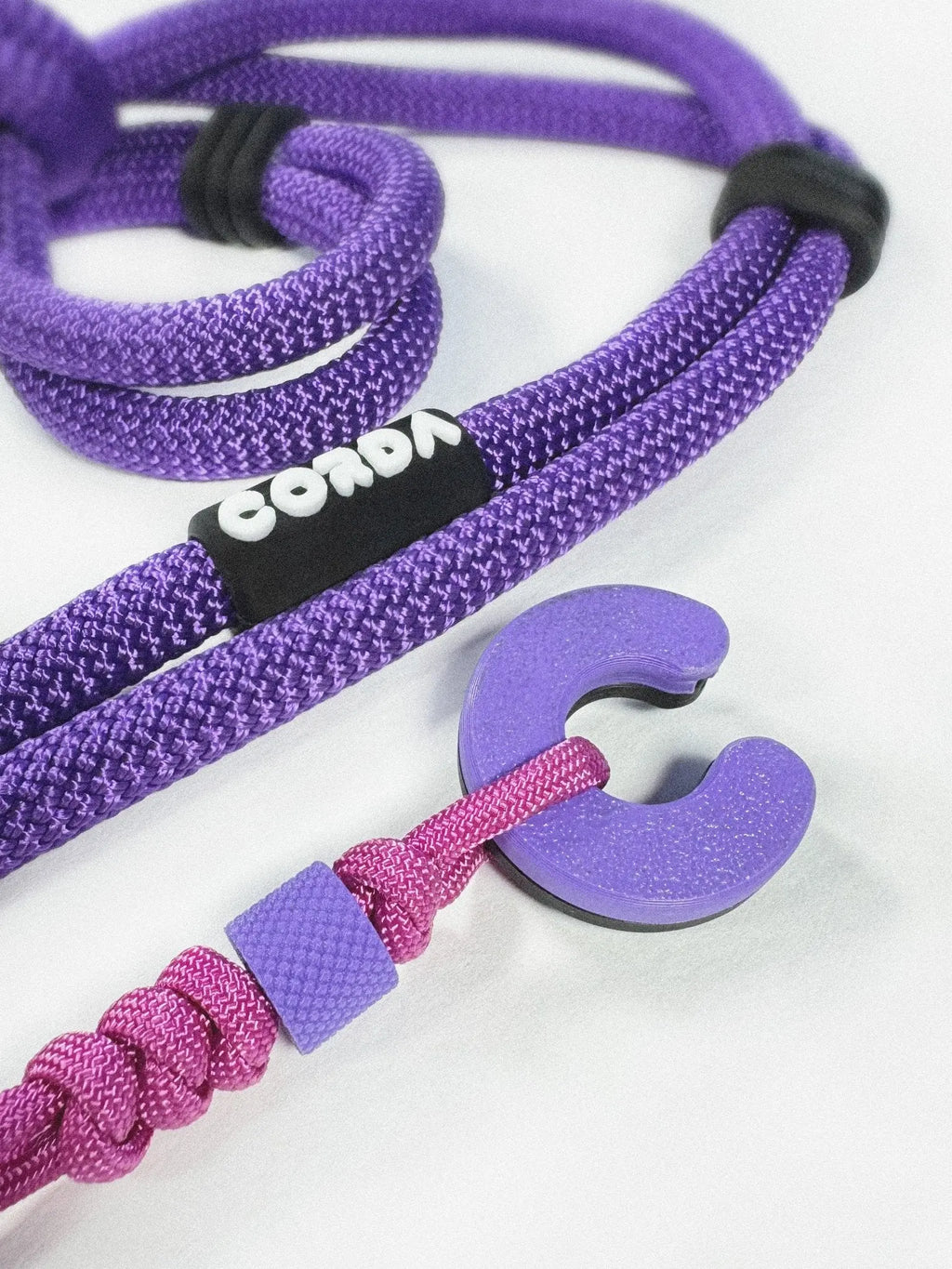 Correa de Perro , cuerda de escalada, correa perro morada y rosa, 3d, correa para perro resistente