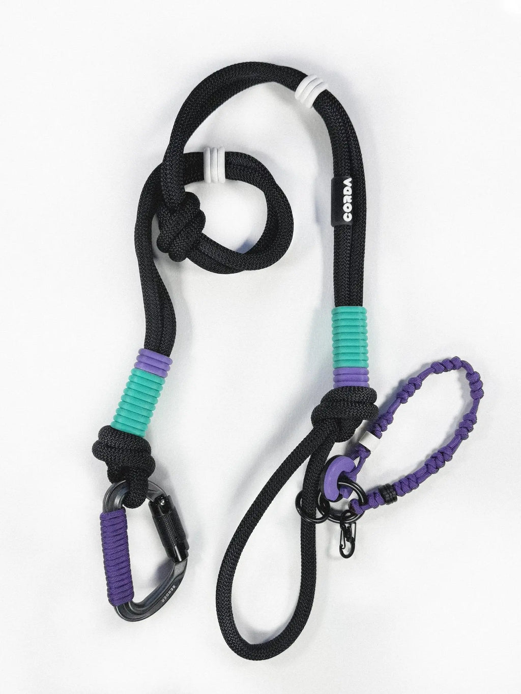 Correa de Perro , cuerda de escalada, correa perro negra, 3d, correa para perro resistente, correa para mascota divertida